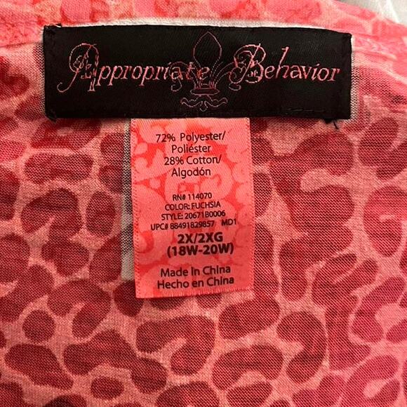 Y2k Appropriate Behavior graphic top pink - Picture 6 of 6